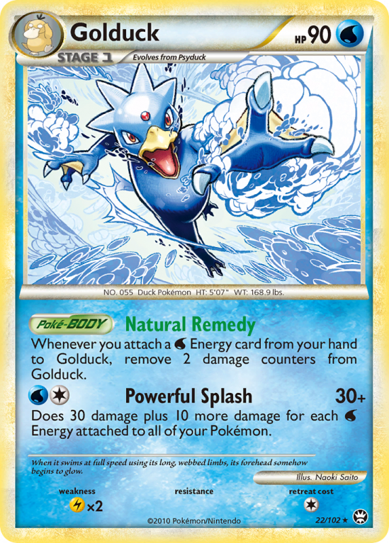 Golduck 22/102 HeartGold & SoulSilver HS—Triumphant