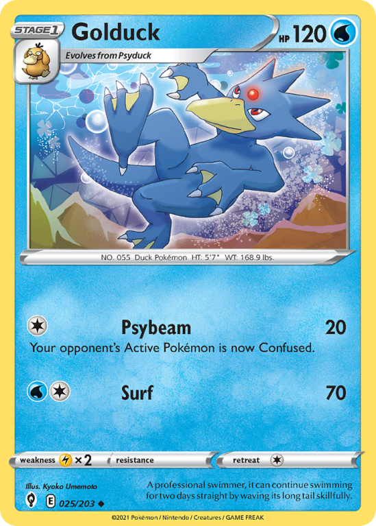 Golduck 25/203 Sword & Shield Evolving Skies