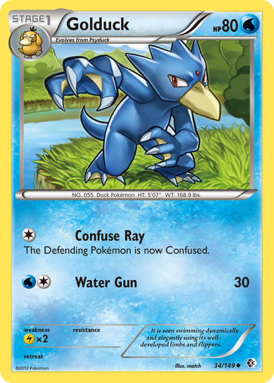 Golduck 34/149 Black & White Boundaries Crossed