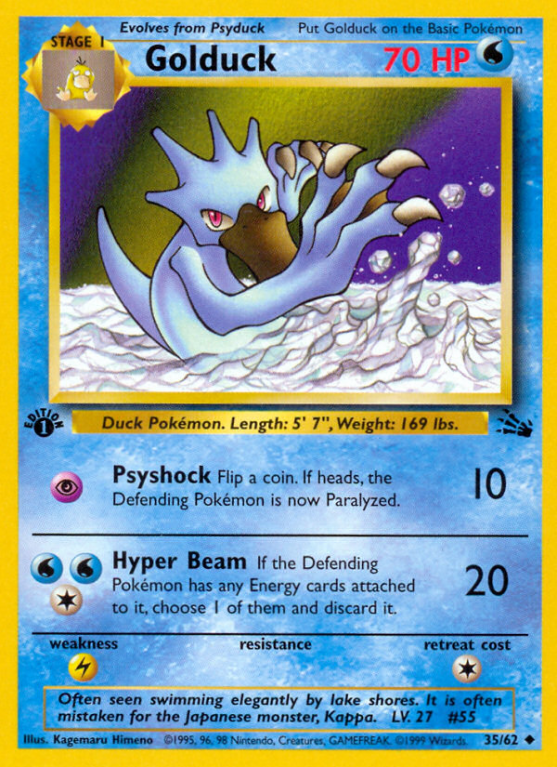 Golduck 35/62 Base Fossil