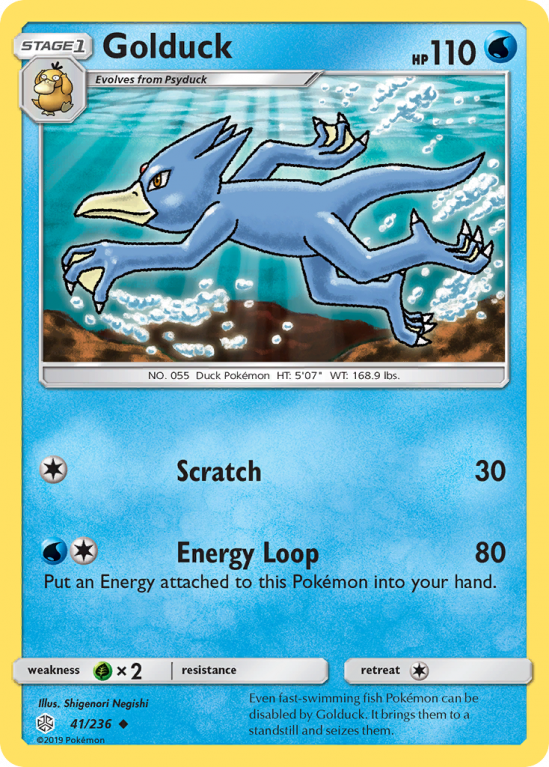 Golduck 41/236 Sun & Moon Cosmic Eclipse