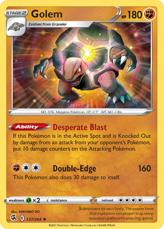 Golem 137/264 Sword & Shield Fusion Strike
