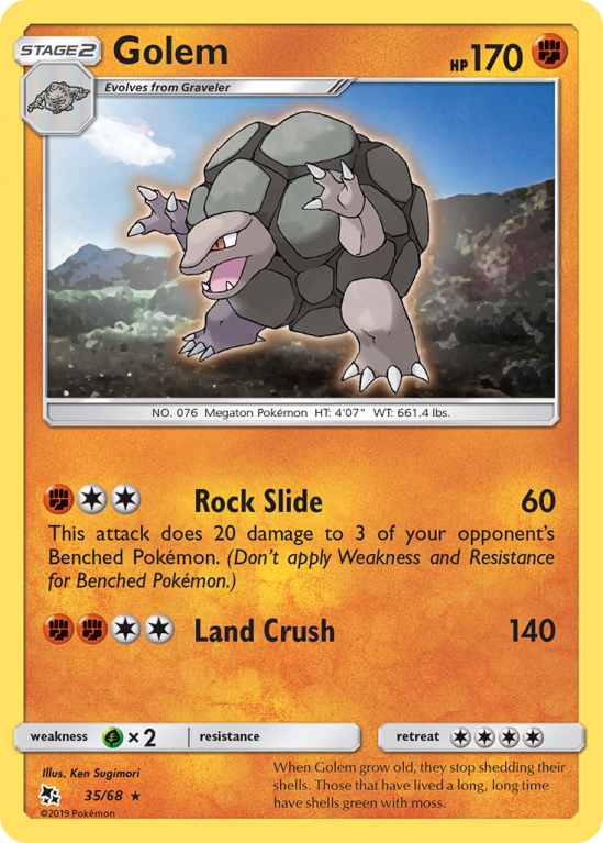Golem 35/68 Sun & Moon Hidden Fates