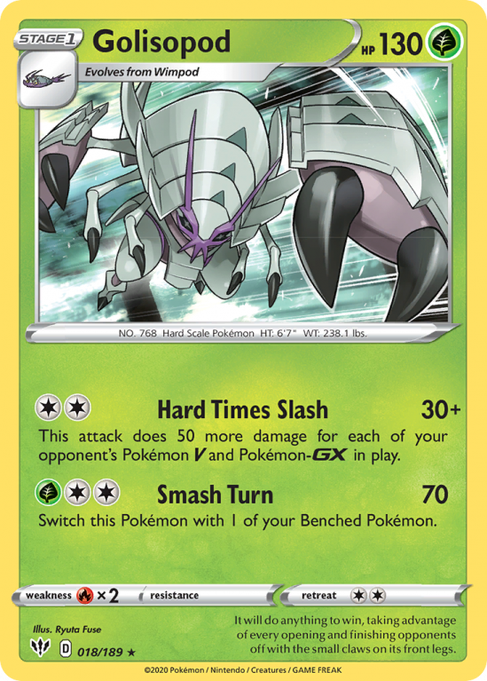 Golisopod 18/189 Sword & Shield Darkness Ablaze