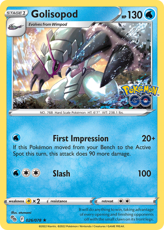 Golisopod 26/78 Sword & Shield Pokémon GO