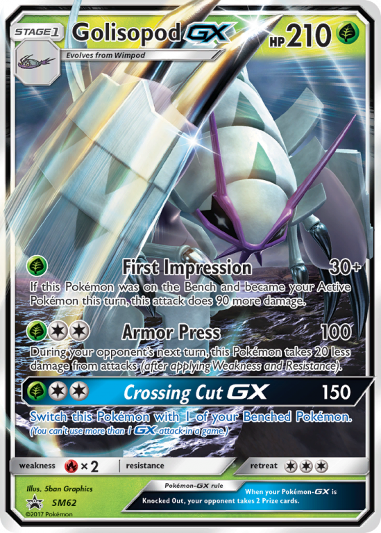 Golisopod-GX SM62/156 Sun & Moon SM Black Star Promos