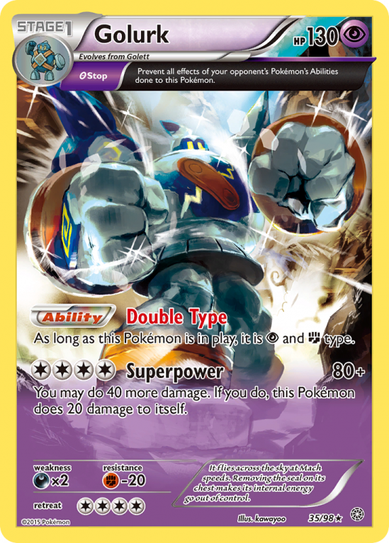 Golurk 35/98 XY Ancient Origins