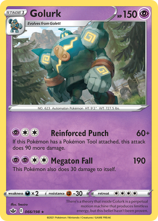 Golurk 66/198 Sword & Shield Chilling Reign