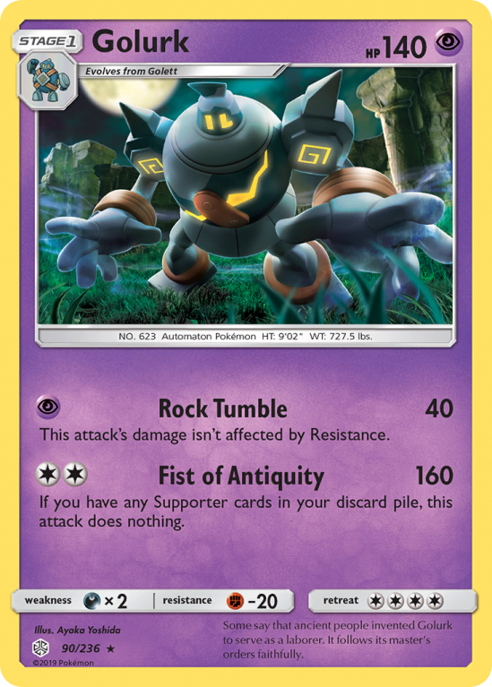Golurk 90/236 Sun & Moon Cosmic Eclipse
