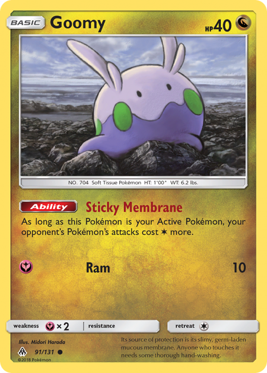 Goomy 91/131 Sun & Moon Forbidden Light