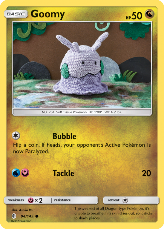 Goomy 94/145 Sun & Moon Guardians Rising