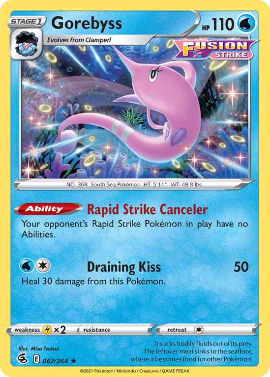 Gorebyss 67/264 Sword & Shield Fusion Strike