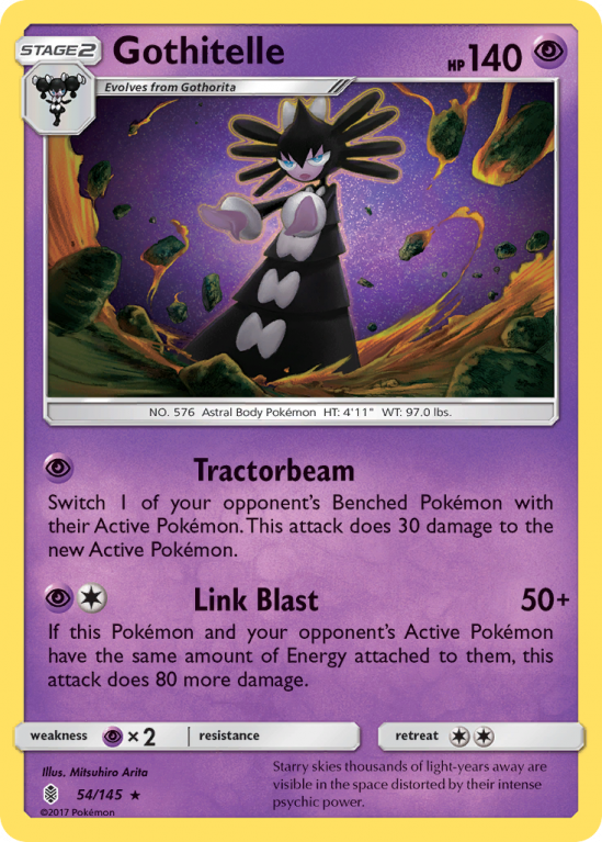 Gothitelle 54/145 Sun & Moon Guardians Rising