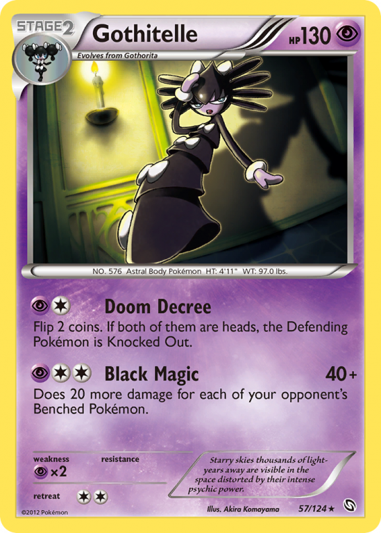 Gothitelle 57/124 Black & White Dragons Exalted
