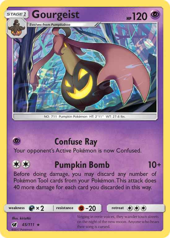 Gourgeist 45/111 Sun & Moon Crimson Invasion