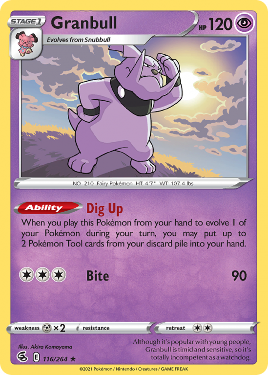 Granbull 116/264 Sword & Shield Fusion Strike
