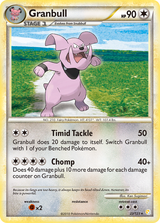 Granbull 22/123 HeartGold & SoulSilver HeartGold & SoulSilver