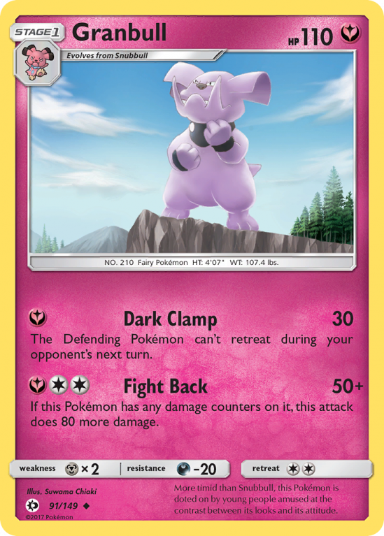 Granbull 91/149 Sun & Moon Sun & Moon