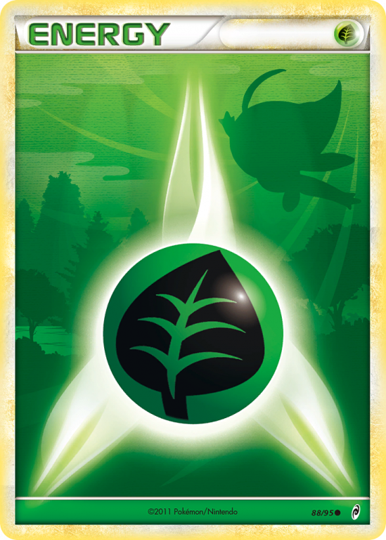 Grass Energy 88/106 HeartGold & SoulSilver Call of Legends