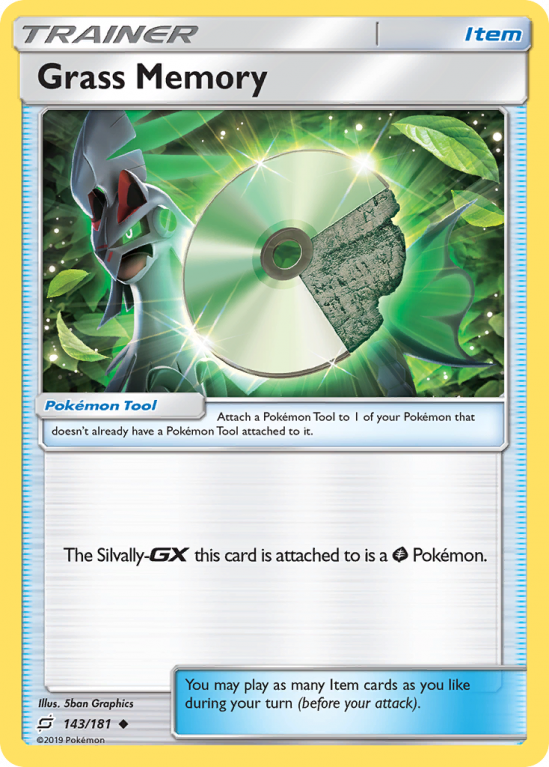 Grass Memory 143/181 Sun & Moon Team Up
