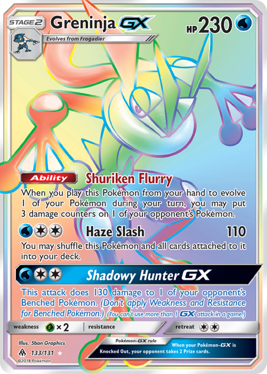 Greninja-GX 133/131 Sun & Moon Forbidden Light