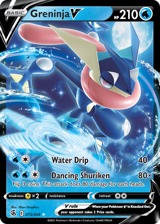 Greninja V 73/264 Sword & Shield Fusion Strike