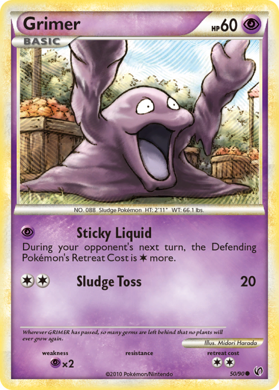 Grimer 50/90 HeartGold & SoulSilver HS—Undaunted