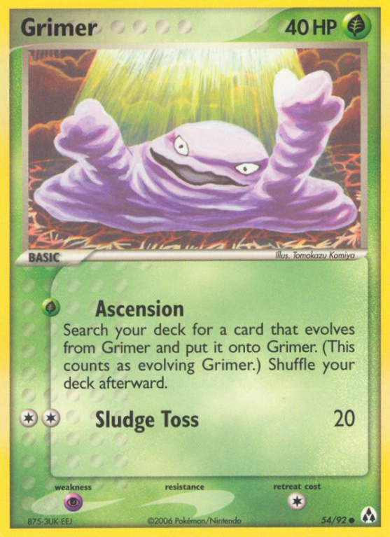 Grimer 54/92 EX Legend Maker