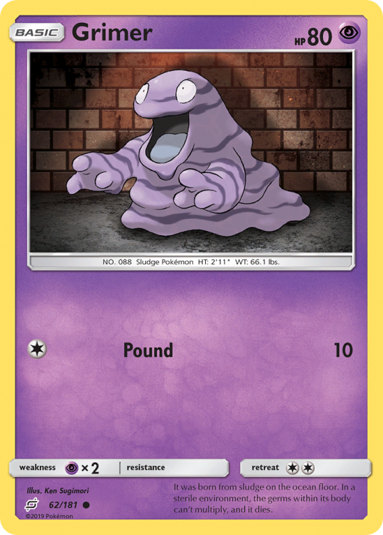 Grimer 62/181 Sun & Moon Team Up