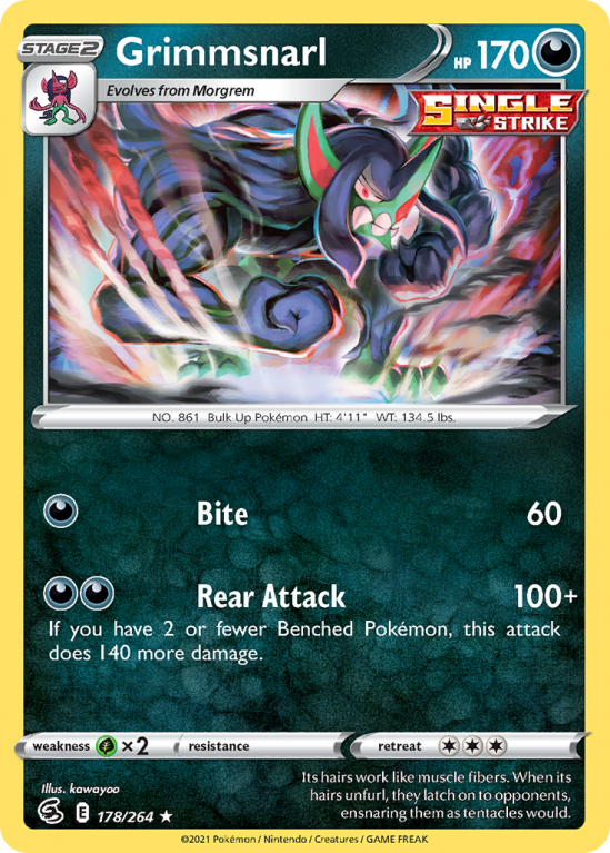 Grimmsnarl 178/264 Sword & Shield Fusion Strike