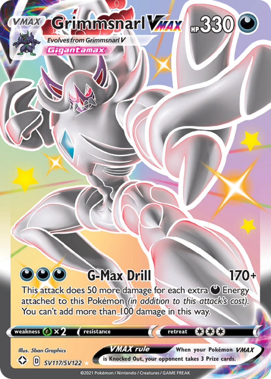 Grimmsnarl VMAX SV117/122 Sword & Shield Shiny Vault