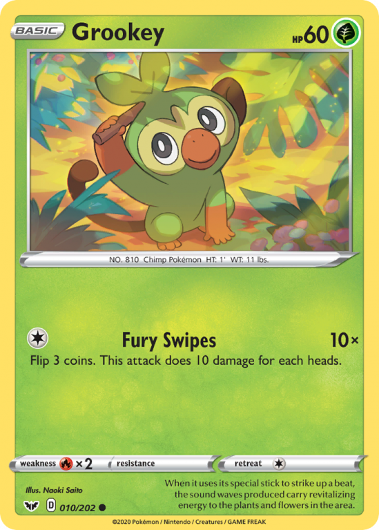 Grookey 10/202 Sword & Shield Sword & Shield