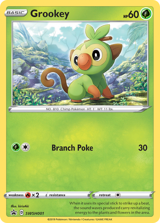 Grookey SWSH001/103 Sword & Shield SWSH Black Star Promos