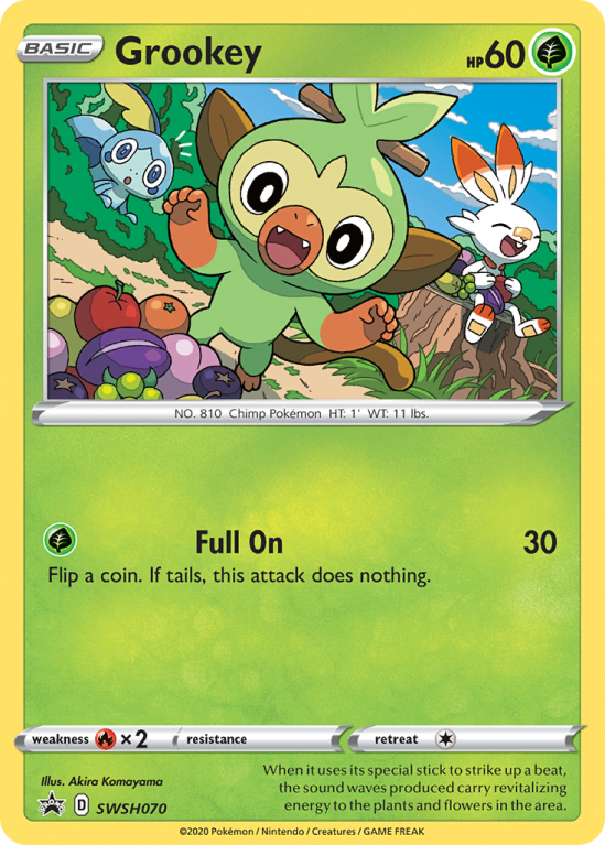 Grookey SWSH070/103 Sword & Shield SWSH Black Star Promos