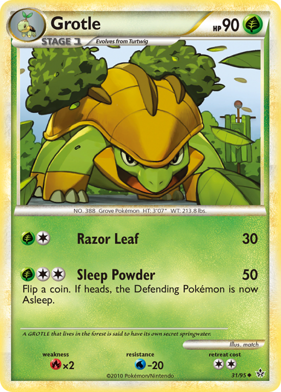 Grotle 31/95 HeartGold & SoulSilver HS—Unleashed
