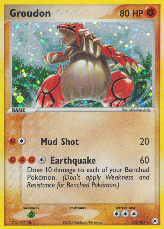 Groudon 102/101 EX Hidden Legends