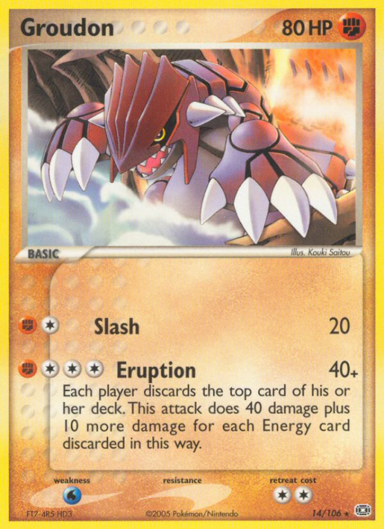 Groudon 14/106 EX Emerald