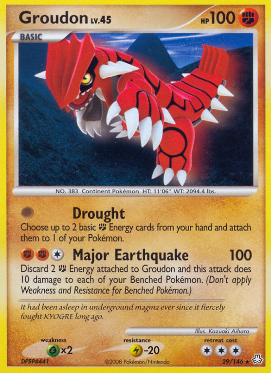 Groudon 29/146 Diamond & Pearl Legends Awakened