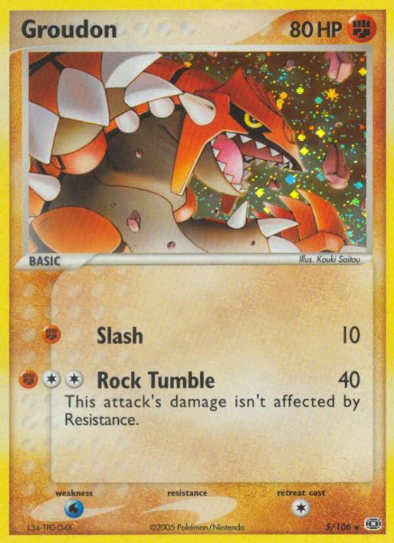 Groudon 5/106 EX Emerald