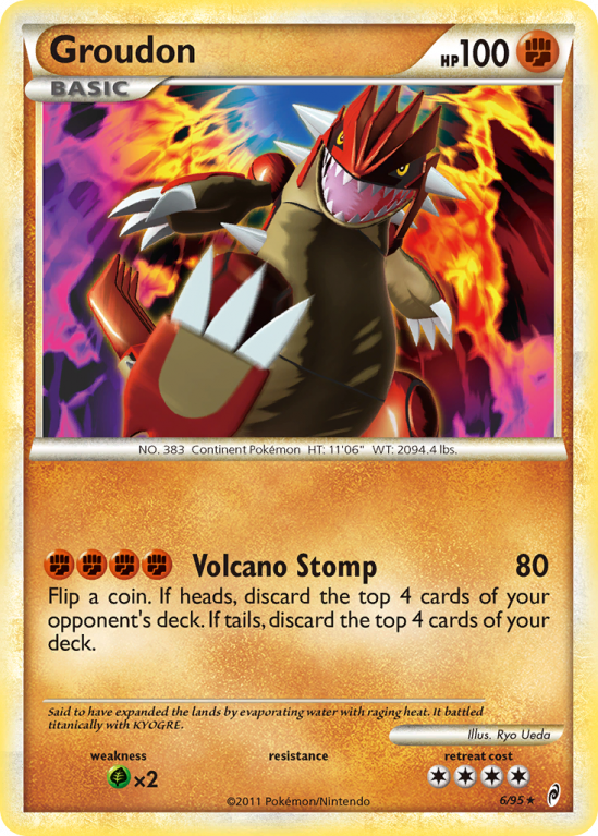 Groudon 6/106 HeartGold & SoulSilver Call of Legends