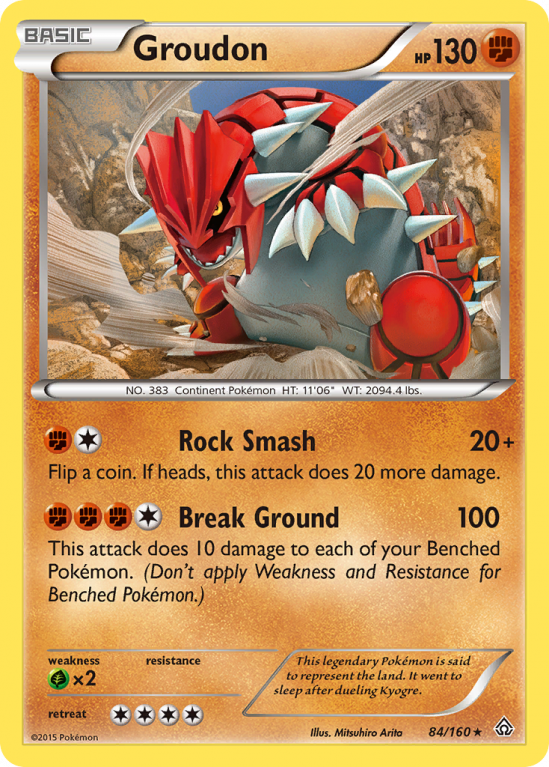 Groudon 84/160 XY Primal Clash