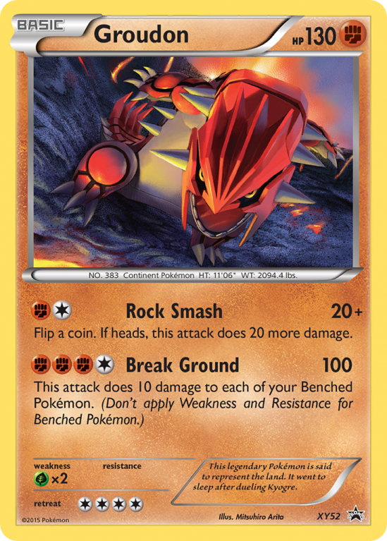Groudon XY52/183 XY XY Black Star Promos