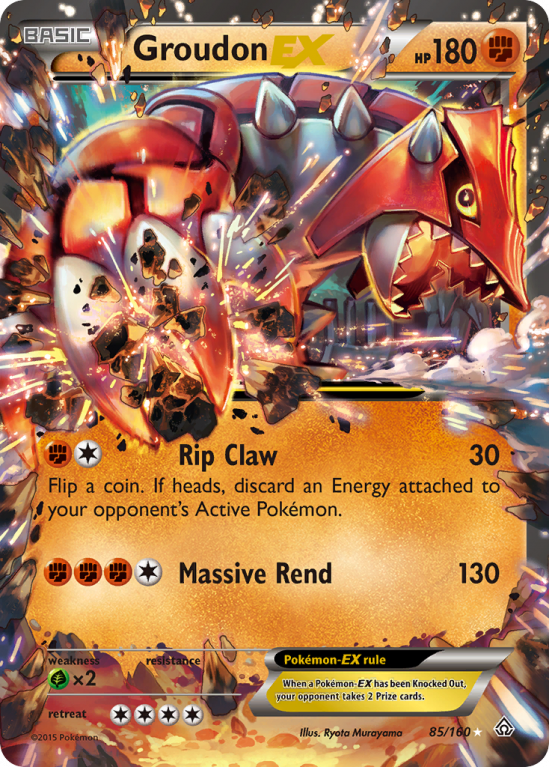 Groudon-EX 85/160 XY Primal Clash