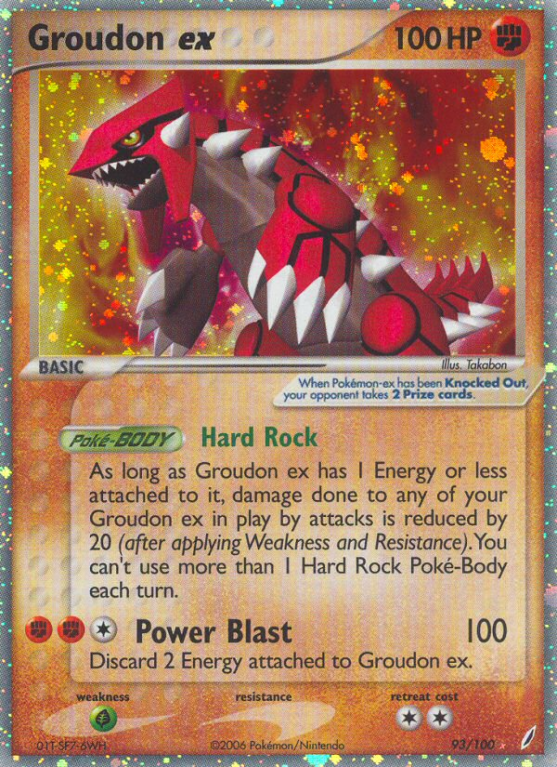 Groudon ex 93/100 EX Crystal Guardians