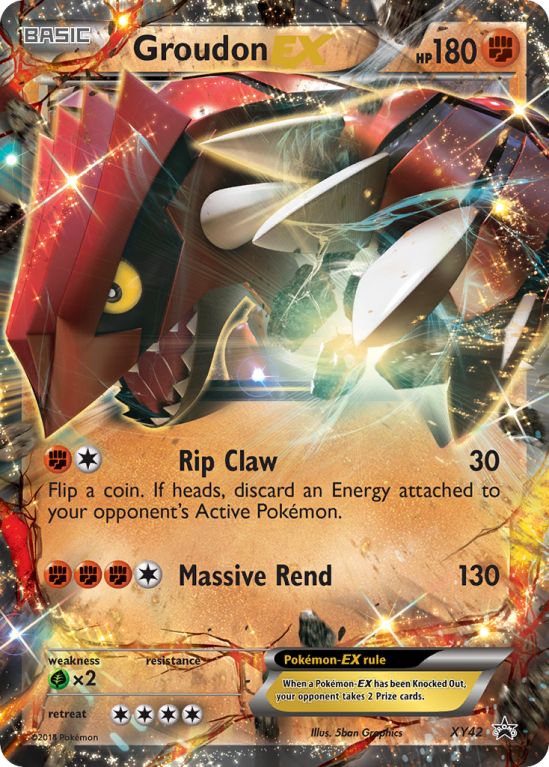 Groudon-EX XY42/183 XY XY Black Star Promos