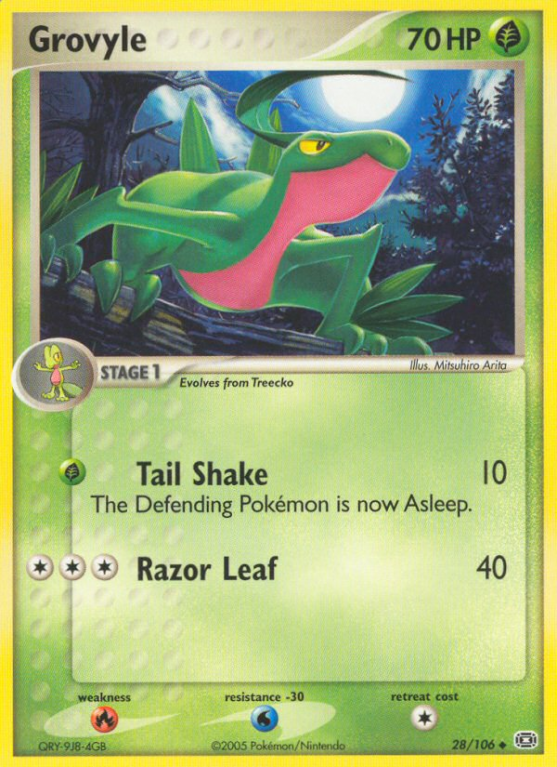 Grovyle 28/106 EX Emerald
