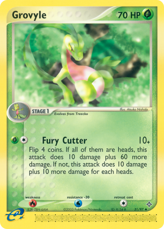 Grovyle 31/97 EX Dragon