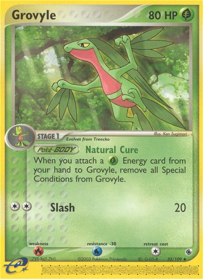 Grovyle 32/109 EX Ruby & Sapphire