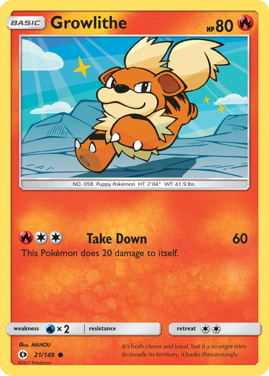 Growlithe 21/149 Sun & Moon Sun & Moon