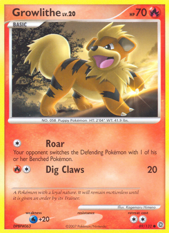 Growlithe 89/132 Diamond & Pearl Secret Wonders